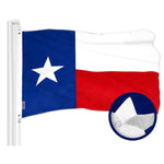 Load image into Gallery viewer, G128 Combo Pack: American USA Flag 20x30 In &amp; Texas TX State Flag 20x30 In  Both ToughWeave Series Embroidered 300D Polyester, Embroidered Design, Indoor/Outdoor, Brass Grommets