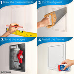Load image into Gallery viewer, Access Panel for Drywall with Screwdriver Latch 10 x 10 inch Metal Door with a 1.2 mm Thick Frame Wall Hole Cover Access Door Plumbing Access Panel for Drywall Heavy Durable White
