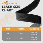 Load image into Gallery viewer, Black Extra Heavy Duty Dog Leash 4 Ft x 1 in for Large Medium and Small Dogs
