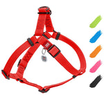 Load image into Gallery viewer, Waterproof Dog Harness Adjustable 20–32 in Metal Clasp &amp; QR Tag Red