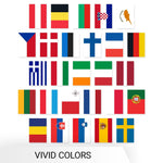 Load image into Gallery viewer, G128 European Union EU Bunting Banner  Flag 8.2 x 5.5 Inch, Full String 27 Feet  Printed 150D Polyester, Decorations For Bar, School, Festival Events Celebration