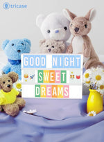 Load image into Gallery viewer, Blue Cinema Light Box with 312 Letters Emojis 3 Markers Led Board Decor for Girl