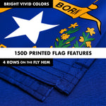 Load image into Gallery viewer, G128 Combo Pack: 6 Ft Tangle Free Spinning Flagpole (Silver) &amp; Nevada Flag 3x5 Ft Printed 150D Polyester, Brass Grommets (Flag Included) Aluminum Flag Pole