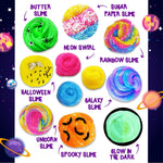 Load image into Gallery viewer, Galaxy &amp; Glow In The Dark Slime Kit For Boys And Girls Make 25 Oz Of Butter
