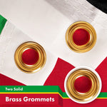 Load image into Gallery viewer, G128 5 Pack: Saint Kitts and Nevis Flag  3x5 Ft  LiteWeave Pro Series Printed 150D Polyester  Country Flag, Indoor/Outdoor, Vibrant Colors, Brass Grommets, Thicker and More Durable Than 100D 75D Polyester