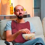 Load image into Gallery viewer, Burgundy Adult Bib with Snap 28x30 Inch 2 Pack of 100% Spun Durable Polyester