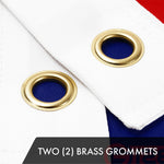 Load image into Gallery viewer, G128 Combo Pack: American USA Flag 2x3 Ft &amp; American USA Yacht Ensign Flag 2x3 Ft  Both ToughWeave Series Embroidered 300D Polyester, Embroidered Design, Indoor/Outdoor, Brass Grommets