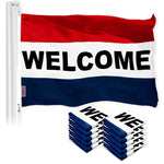 Load image into Gallery viewer, Welcome Sign Business Flag 3x5 Ft 10Pack Printed 150D Polyester By G128
