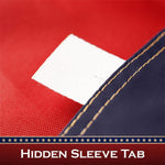 Load image into Gallery viewer, G128 Texas TeaStained TX State Flag  3x5 Ft  Pole Sleeve Embroidered 420D Polyester  Embroidered Stars, Sewn Stripes, Brass Grommets, Indoor/Outdoor, Vibrant Colors, Quality Polyester