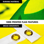 Load image into Gallery viewer, G128  6 Feet Tangle Free Spinning Flagpole (Black) Gadsden Brass Grommets Printed 3x5 ft (Flag Included) Aluminum Flag Pole