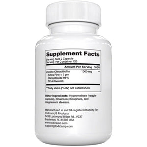 Zeolite Detox 240 Capsules   Zeolite Capsules Sorbolit Ultra FINE 1 2 µm   Zeolite Clinoptilolite Powder 95%   3X Activated Zeolite Supplement 4 Months Supply