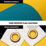 Load image into Gallery viewer, G128 Combo Pack: 6 Ft Tangle Free Aluminum Spinning Flagpole (Silver) &amp; Bahamas Bahamian Flag 3x5 Ft, LiteWeave Pro Series Printed 150D Polyester  Pole with Flag Included