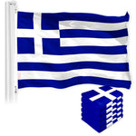Load image into Gallery viewer, Greece Greek Flag 3x5 Ft 5Pack 150D Printed Polyester By G128