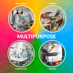 Load image into Gallery viewer, Disposable Isolation Gown X Large10 Pack Blue 2 Mil Polyethylene Disposable Gowns Medical Waterproof Isolation Gowns Disposable Medical Gowns with Elastic Wrists Double Back Ties