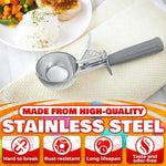 Load image into Gallery viewer, 4 oz Ice Cream Scoop with Trigger Release #8 – Stainless Steel Versatile Tool for Baking Cookies and Desserts  Durable Easy to Clean Dishwasher Safe Ergonomic Design for Precise Culinary Portions