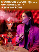 Load image into Gallery viewer, Gold Hookah set with everything   Hookah Set 2 Hose Hookah – LilOne