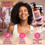 Load image into Gallery viewer, Curly Hair Shampoo and Conditioner Set Sulfate Free and Color Safe For Wavy Frizzy Fine Black and Permed Styles Moisturizing for Men and Women Deep Curl Hydrating Products with Argan Oil