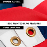 Load image into Gallery viewer, G128 Combo Pack: 6 Feet Tangle Free Spinning Flagpole (Silver) Cold Beer Flag 3x5 ft Printed 150D Brass Grommets (Flag Included) Aluminum Flag Pole