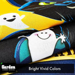 Load image into Gallery viewer, G128 Combo Pack: Garden Flag Stand Black 36x16 Inch &amp; Garden Flag Happy Halloween Black Cat Moon 12x18 Inch