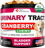 Load image into Gallery viewer, Dog UTI Treatment 120 Chews Cranberry Supplement Bladder Control