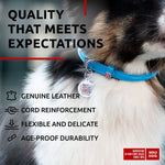 Load image into Gallery viewer, WAUDOG Ultra Soft Rolled Leather Dog Collar for Small Dogs Soft Padded Dog Collars for Medium Dogs Puppy Collars for Large Breed Dogs Male and Female Dog Collar

