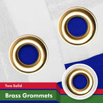 Load image into Gallery viewer, G128 2 Pack: Gambia Gambian Flag  3x5 Ft  LiteWeave Pro Series Printed 150D Polyester  Country Flag, Indoor/Outdoor, Vibrant Colors, Brass Grommets, Thicker and More Durable Than 100D 75D Polyester