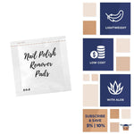 Load image into Gallery viewer, Nail Polish Remover Pads Pack of 100 Nail Polish Remover Wipes 2 ply Non Acetone
