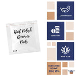 Load image into Gallery viewer, Nail Polish Remover Pads Pack of 100 Nail Polish Remover Wipes 2 ply Non Acetone