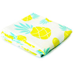 Load image into Gallery viewer, Muslin Swaddle Blanket Large 47 x47 Pineapple Print  Super Soft Breathable Bamboo Cotton for Newborn Infant Baby Receiving Swaddling Blanket Wrap Boys Girls