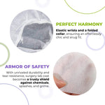 Load image into Gallery viewer, Disposable Lab Coat SMS 40 GSM White Lab Lacket with Loop Fastener XL Size