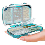 Load image into Gallery viewer, Travel Pill Organizer Moisture Proof Pill Box Daily Medicine 7 Compartments
