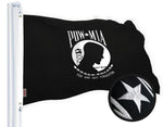 Load image into Gallery viewer, G128 POW MIA Flag Embroidered 2.5x4 FT Spun Polyester