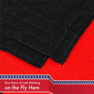 Thin Blue Line Thin Red Line Flag 3x5 Ft 5 Pack Printed 150D Polyester