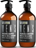 Load image into Gallery viewer, Mens Shampoo and Conditioner Set 16 Fl Oz Set of 2 Sulfate Free Strengthening Thickening Formula for Fuller Hair Helps with Thinning Hair Formulated for Men