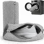 Load image into Gallery viewer, Shoe Washing Machine Bag 2 Pack for Washer Dryer Thick Padded Sneaker Laundry Bags with Mesh Panels Zipper Protective Shoe Washer Bag for Running &amp; Gym Shoes