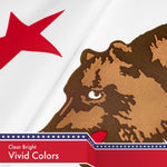 Load image into Gallery viewer, California CA State Flag 3x5 Ft 10Pack 150D Printed Polyester By G128