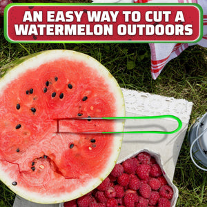 Watermelon Slicer Cutter Tool – Durable Stainless Steel Blade Watermelon Cutter with Ergonomic Handle  Slice or Cube Cantaloupe & Honeydew Quick Mess Free Prep for Summer Snacks Parties & BBQs