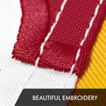 Load image into Gallery viewer, G128 Combo Pack: American USA Flag 2.5x4 Ft &amp; Maryland MD State Flag 2.5x4 Ft  Both ToughWeave Series Embroidered 300D Polyester, Embroidered Design, Indoor/Outdoor, Brass Grommets