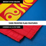 Load image into Gallery viewer, G128 Combo Pack: 6 Ft Tangle Free Aluminum Spinning Flagpole (Black) &amp; Mongolia Mongolian Flag 3x5 Ft, LiteWeave Pro Series Printed 150D Polyester  Pole with Flag Included