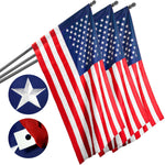 Load image into Gallery viewer, USA American Flag 1x1.5 Ft 3Pack Pole Sleeve Embroidered Polyester By G128
