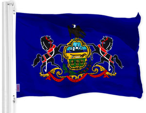 Pennsylvania State Flag 150D Printed Polyester 3x5 Ft Solid brass grommets