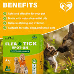 Load image into Gallery viewer, Topical Flea &amp; Tick Drops for Dogs Cats &amp; Rabbits Mosquito Repellent