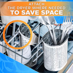 Load image into Gallery viewer, Perforated Stainless Steel Chopstick Holder – Drying Basket for Chopsticks &amp; Utensils Compact Oval Design with Hook for Kitchen Organization Easy Storage and Utensil Drying Sturdy &amp; Dishwasher Safe
