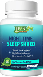 Load image into Gallery viewer, Weight Loss Sleep Aid Night Time Shred Fast Fat Burner, Melatonin L theanine Cla Ashwagandha Valerian Root 5HTP Pill, Appetite Suppressant Metabolism Booster Calm Supplement for Women Men, 60 Capsule
