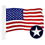 Load image into Gallery viewer, G128 Combo Pack: American USA Flag 5x8 Ft &amp; Bennington 76 Flag 5x8 Ft  Both ToughWeave Series Embroidered 300D Polyester, Embroidered Design, Indoor/Outdoor, Brass Grommets