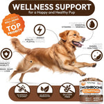 Load image into Gallery viewer, 2 Pack Turkey Tail Mushroom for Dogs 340 Chews Lion’s Mane Shiitake Reishi Buddy Immune Support Guard Mushroom Supplement for Dogs with Glucosamine, Health Vitamins Multivitamin