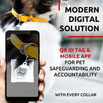 Load image into Gallery viewer, Yellow Ultra Soft Rolled Leather Dog Collar for Dogs Soft Padded 1821 inch Neck
