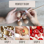 Load image into Gallery viewer, 6 Pieces Wooden Balls for Crafts 35 mm Diameter Mini Round Wooden Balls for DIY
