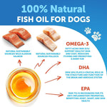 Load image into Gallery viewer, Omega 3 Fish Oil for Dogs 8 FL OZ Better Than Salmon Oil Skin and Coat Defense
