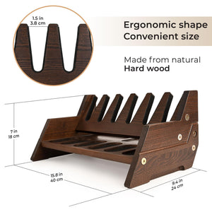 Wood Pistol Rack for Gun Safe Gun Storage for Handguns Revolvers Gun Safe